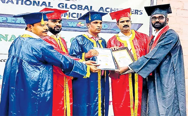 Shekar Get Doctorate For Bahujan Bhim Soldier in Sangareddy - Sakshi