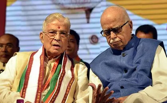 LK Advani and murali manohar Joshi may attend Bhumi puja via video conference - Sakshi