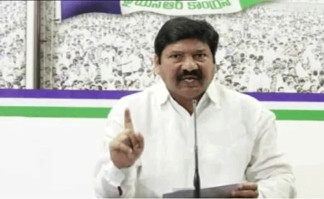 MLA Jogi Ramesh Fires on Chandra Babu Naidu - Sakshi