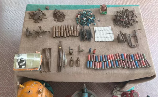 Maoist Dump Seized At AOB By BSF Police - Sakshi