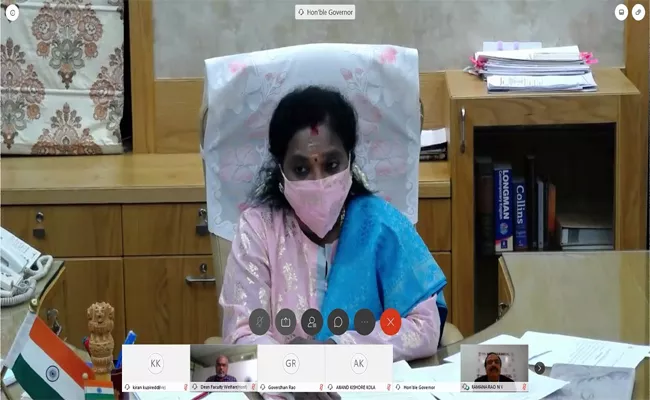 Tamilisai Soundararajan Starts NEET Webinar Through Vartual Confirence In Warangal - Sakshi