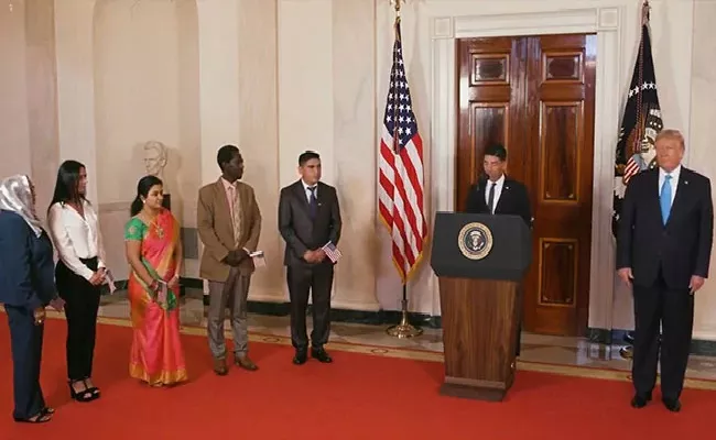 Sudha Sundari Narayanan Sworn In As US Citizen - Sakshi