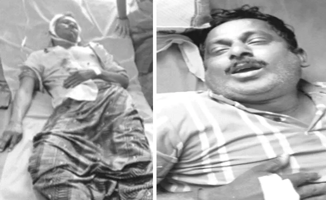 Land Grabbers Attack On YSRCP Activists In Chittoor District - Sakshi