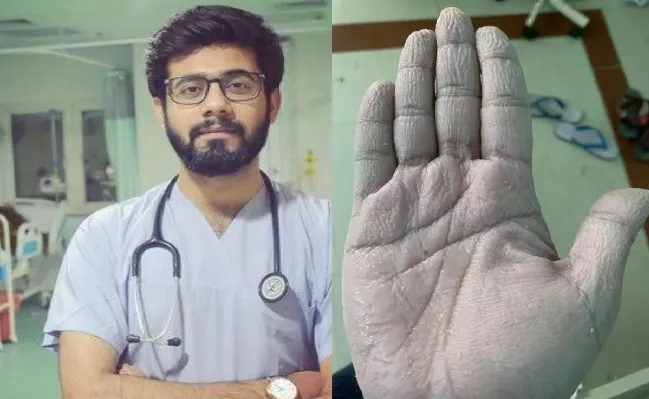 UP Doctor Post A Photo And Sid Cannot Take Off Gloves For Over 10 Hours - Sakshi