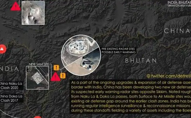 Satellite Images Suggests China Developing Missile Bases Near Doklam - Sakshi