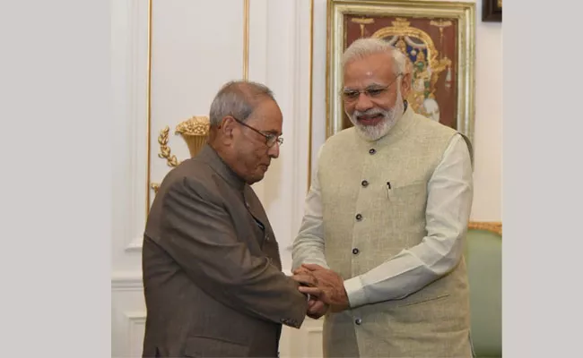 Narendra Modi Says India Grieves The Passing Away Of Pranab Mukherjee - Sakshi