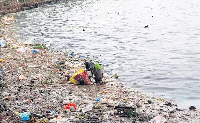 Hyderabad Lakes Filed With Pollution And Masquitos - Sakshi