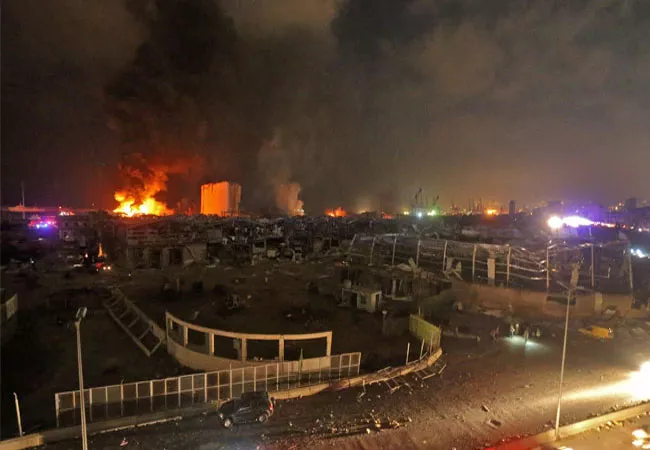 Powerful Explosion In Beirut Expire More Than 70, Injures Thousands - Sakshi