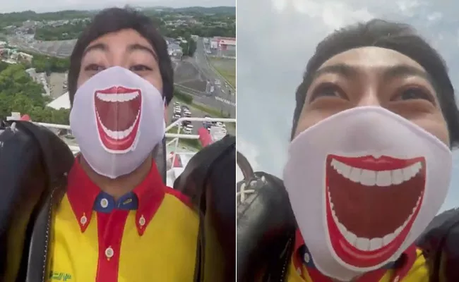 Viral Japan Theme Park Offers Screaming Stickers To Roller Coaster Ride - Sakshi