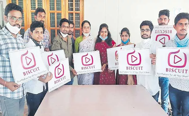 Alternative to Tiktok: Peddapalli Youth Designed Biscuit App - Sakshi