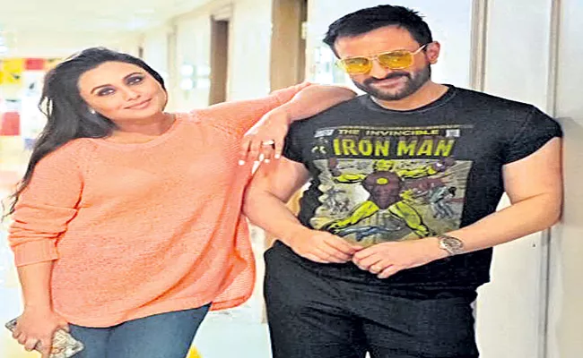 Saif Ali Khan AND Rani Mukerji wrap shooting for Bunty Aur Babli  - Sakshi