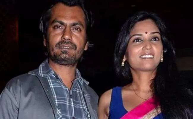 Nawazuddin Siddiquis wife records statement at Budhana Police Station - Sakshi