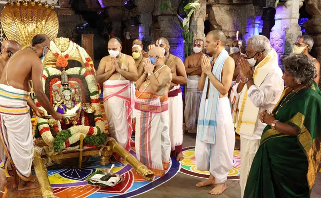 TTD: The Nine Day Annual Brahmotsavam festival Started In Tirumala - Sakshi