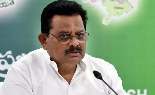 Minister Ranganatha Raju Slams Chandrababu Over House Rails - Sakshi