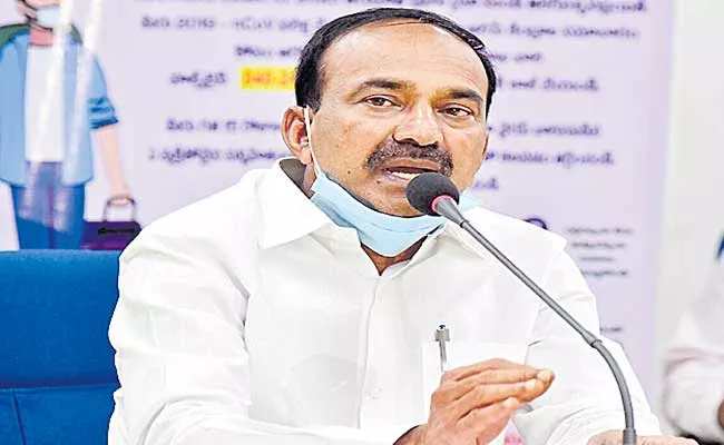 Etela Rajender Tested Negative Of Coronavirus - Sakshi