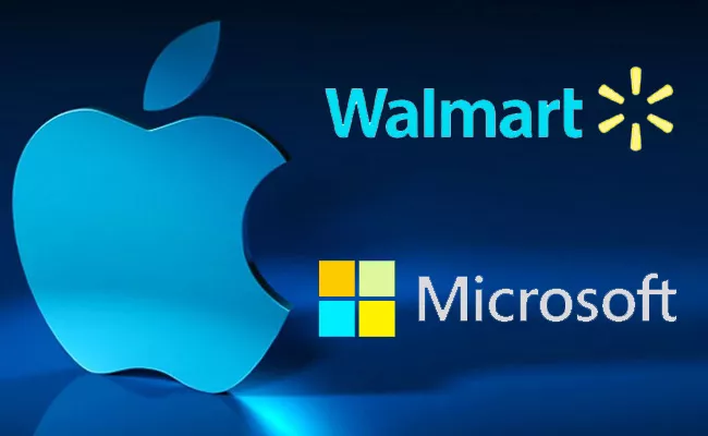 Apple, Walmart jumps- US Market new record - Sakshi