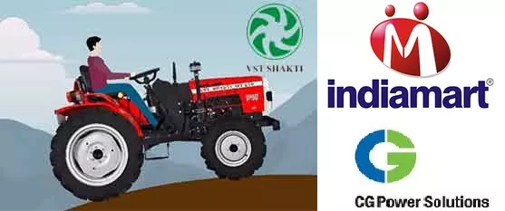 VST Tillers- Indiamart- CG Power jumps - Sakshi