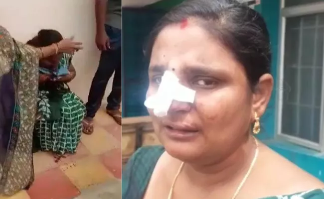 Bodhan senior Assistant Attack On Roja In Kamareddy - Sakshi