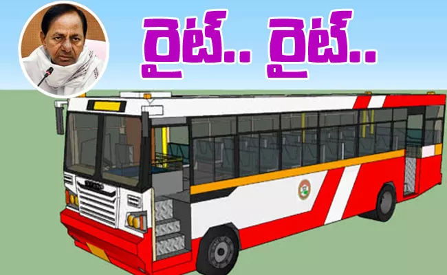 KCR Green Signal To RTC Buses In Hyderabad City - Sakshi