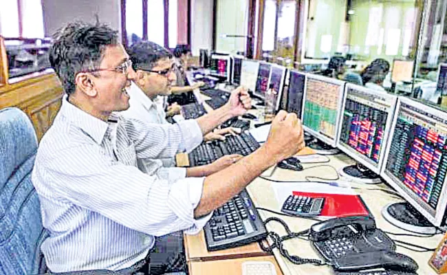 Sensex jumps 835 points Nifty above 11,000 - Sakshi