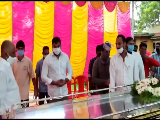 Anil Kumar Yadav Attended SP Balu Funeral 