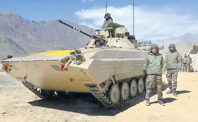 Indian Army is tanks battle-ready to take on China in Ladakh - Sakshi