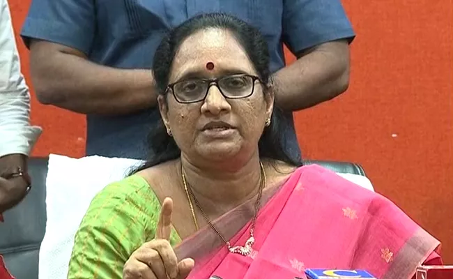 Vasi Reddy Padma: Take Strict Action Who Harass Women Employees - Sakshi