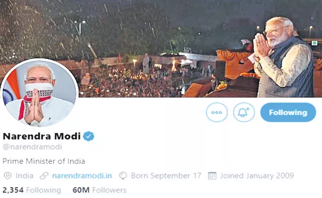 PM Narendra Modi Twitter account hacked by John Wick - Sakshi