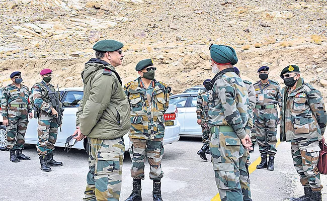 Army chief in Ladakh to review ops amid tension with China - Sakshi