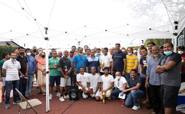 NATS Conducted Tennis Doubles Tournament In New Jersey - Sakshi