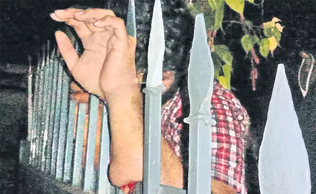 Student Arm Stuck With The Iron Rod - Sakshi