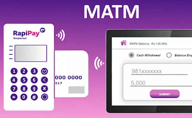 Rapipe Introduced  Micro ATMs Where Customers Can Withdraw money - Sakshi