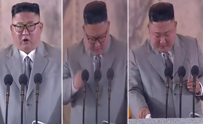 Kim Jong Un Apology To North Koreans And Wipes Away Tears - Sakshi