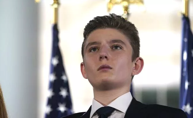 Donald Trums Son Barron Tested Positive For Covid: Melania Trump - Sakshi