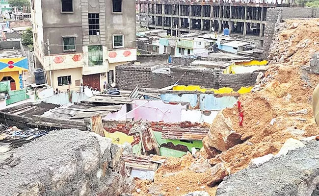 Negligence Has Claimed In Wall Collapse Incident Chandrayangutta - Sakshi