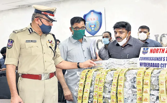 Task Force Police Arrest Gutka Illegal Procuring And Transport Gang - Sakshi