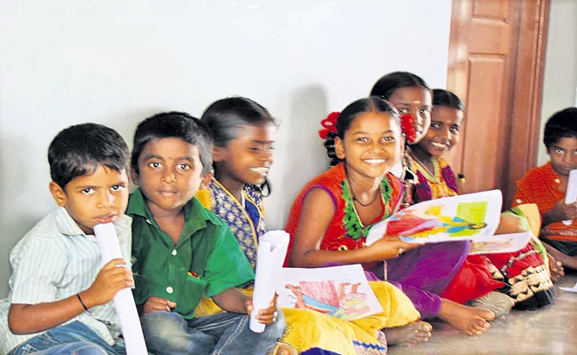 AP Government efforts to increase literacy of Tribal Students - Sakshi