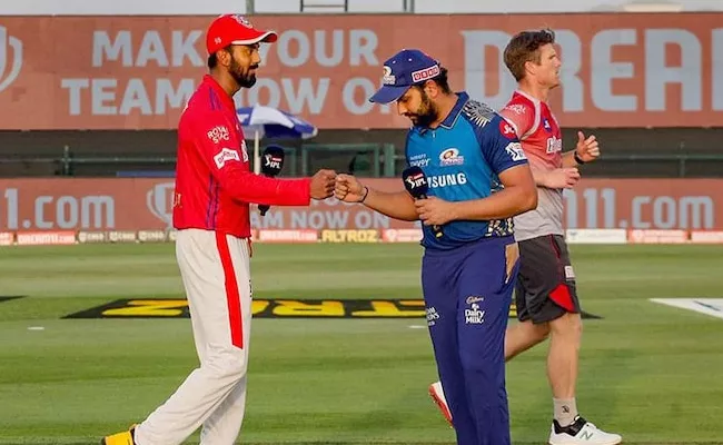 Mumbai Indians Won Toss Opt To Bat First Against KXIP  - Sakshi