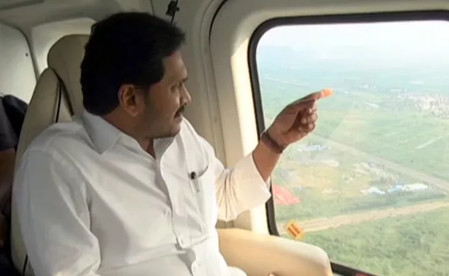 CM YS Jagan Aerial Survey Flood Hit Areas Krishna Guntur Districts - Sakshi