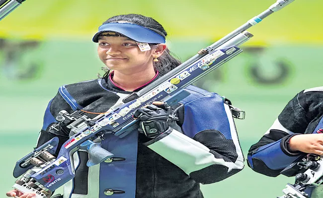 Elavenil Valarivan wins gold and Shahu shoots silver - Sakshi