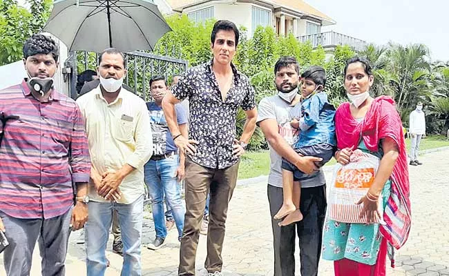 Sonu Sood Helped A Boy Who Is Suffering With Lung Problems From Mahabubabad - Sakshi