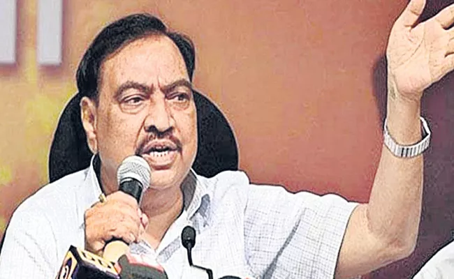 BJP leader Eknath Khadse to quit the party - Sakshi