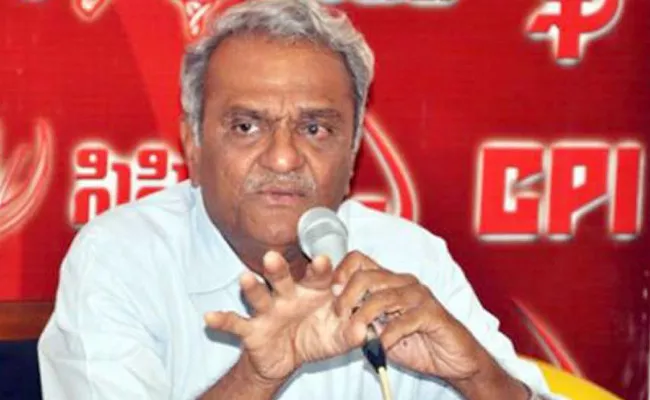 CPI Leader Narayana Slams TRS Government Over RTC Issue - Sakshi