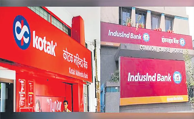 Kotak Mahindra Bank is exploring takeover of IndusInd Bank - Sakshi