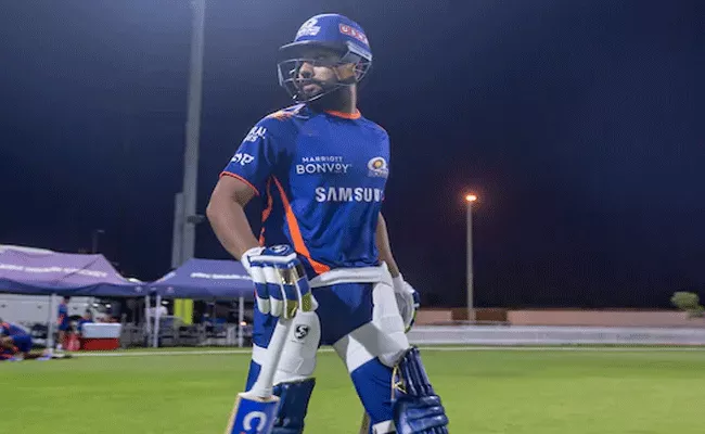 Mumbai Indians Post Video Of Rohit Batting At The Nets - Sakshi