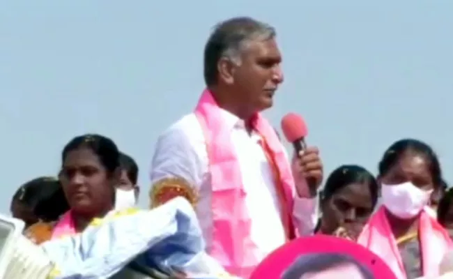 Dubbaka By Polls: Harish Rao, Solipeta Sujatha Comments  - Sakshi