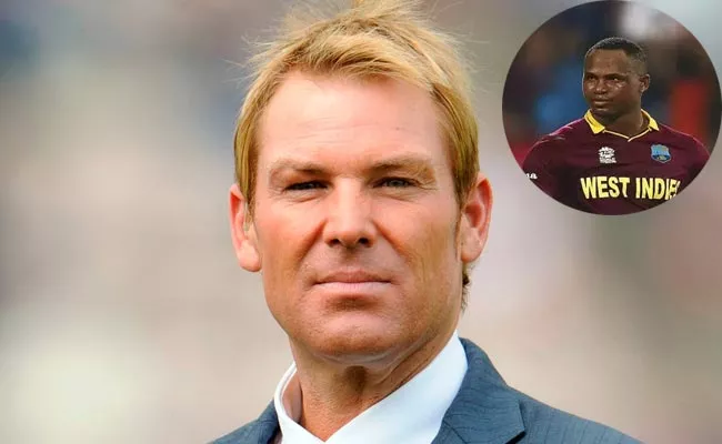 Shane Warne Slams Marlon Samuels Distasteful Comment On Stokes And Him - Sakshi