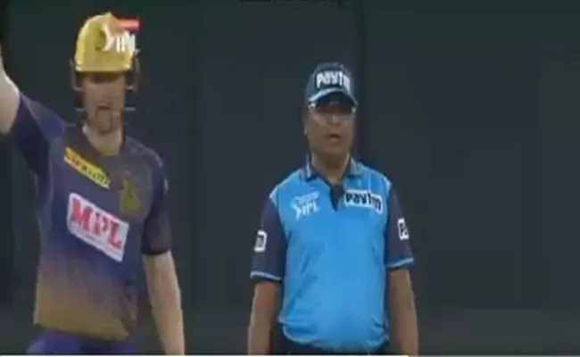 Umpire Shamsuddin Telugu Comments Viral Video In IPL - Sakshi