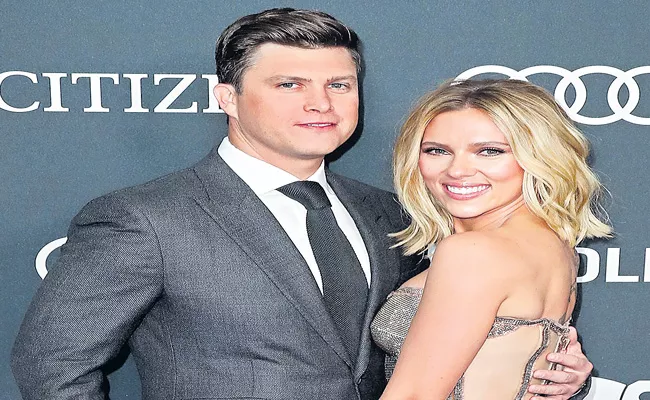 Actress Scarlett Johansson Marries Comedian Colin Jost - Sakshi