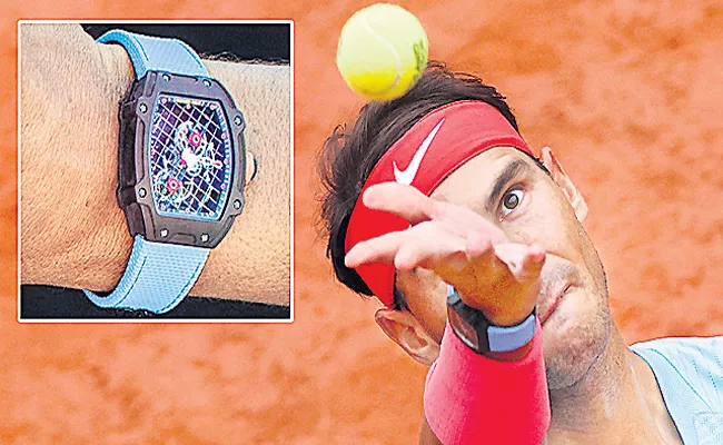 Nadal wears most expensive watch ever worn on tennis court - Sakshi